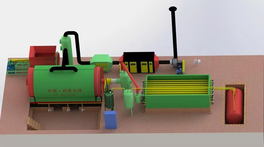 废轮胎塑料炼油设备 废轮胎塑料炼油设备